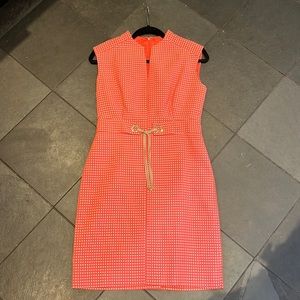 Tahari Arthur’s Levine Coral Dress Size 4P